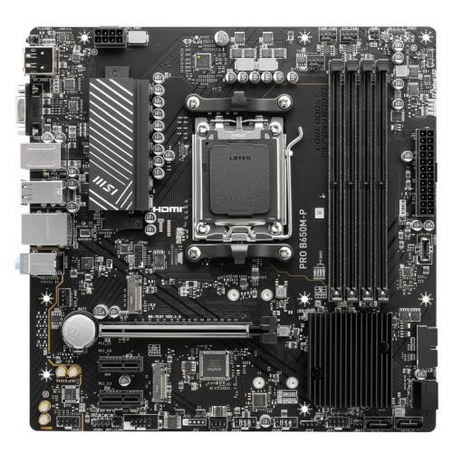 MSI PRO B650M-P AMD B650 AM5 Micro ATX 4 DDR5 VGA
