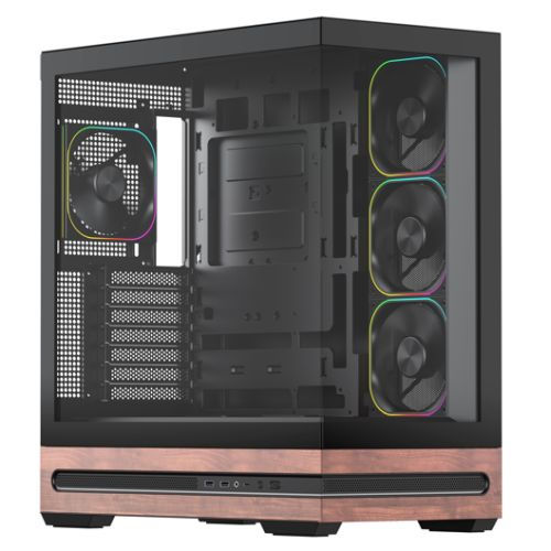 Vida Elegance Black ARGB Gaming Case w/ Glass Side & Front