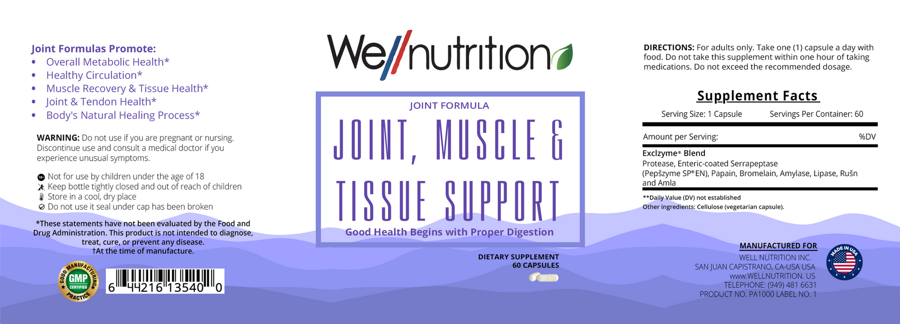 Joint, Muscle & Tissue Support PA1000