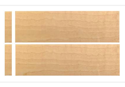 Thumbnail: Curly Maple Timber Knife Scales Pair 2 sizes