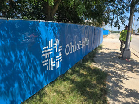 Riverside Hospital Expansion Secured with Custom Chain-Link Fencing & Cantilever Gate