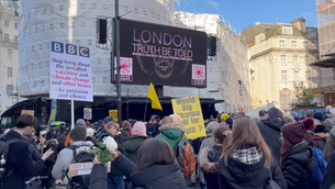 BBC Ignore Vaccine Death Rally Right on their Doorstep