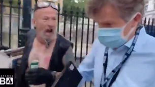 BBC political Editor Confronted by Anti-Lockdown Protestors