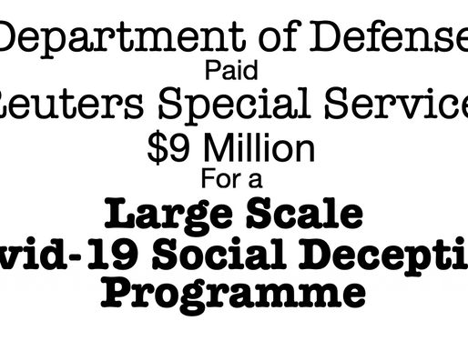Large scale covid-19 social deception programme
