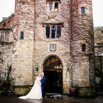 bride and groom on their wedding day at St Pierre captured by their wedding photographer