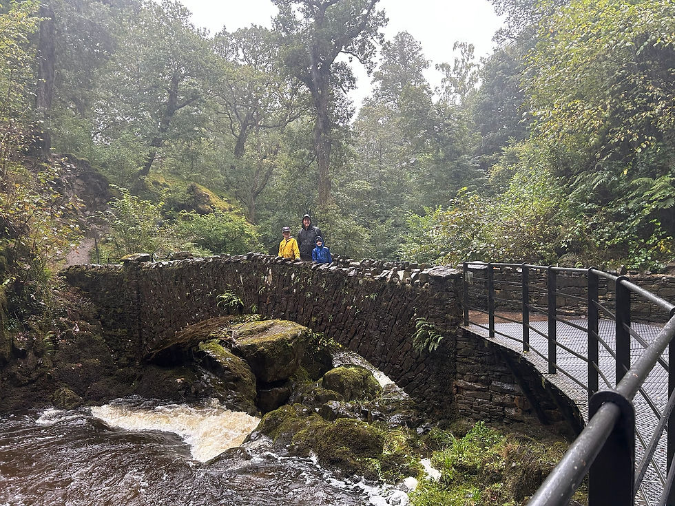 A very wet hike to Aira Falls.