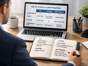 Choosing the Right Business Structure: LLC, S-Corp, or Sole Proprietor?