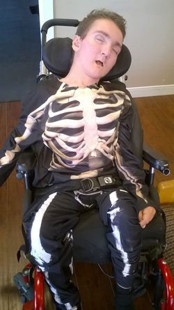 Dressed up for Halloween