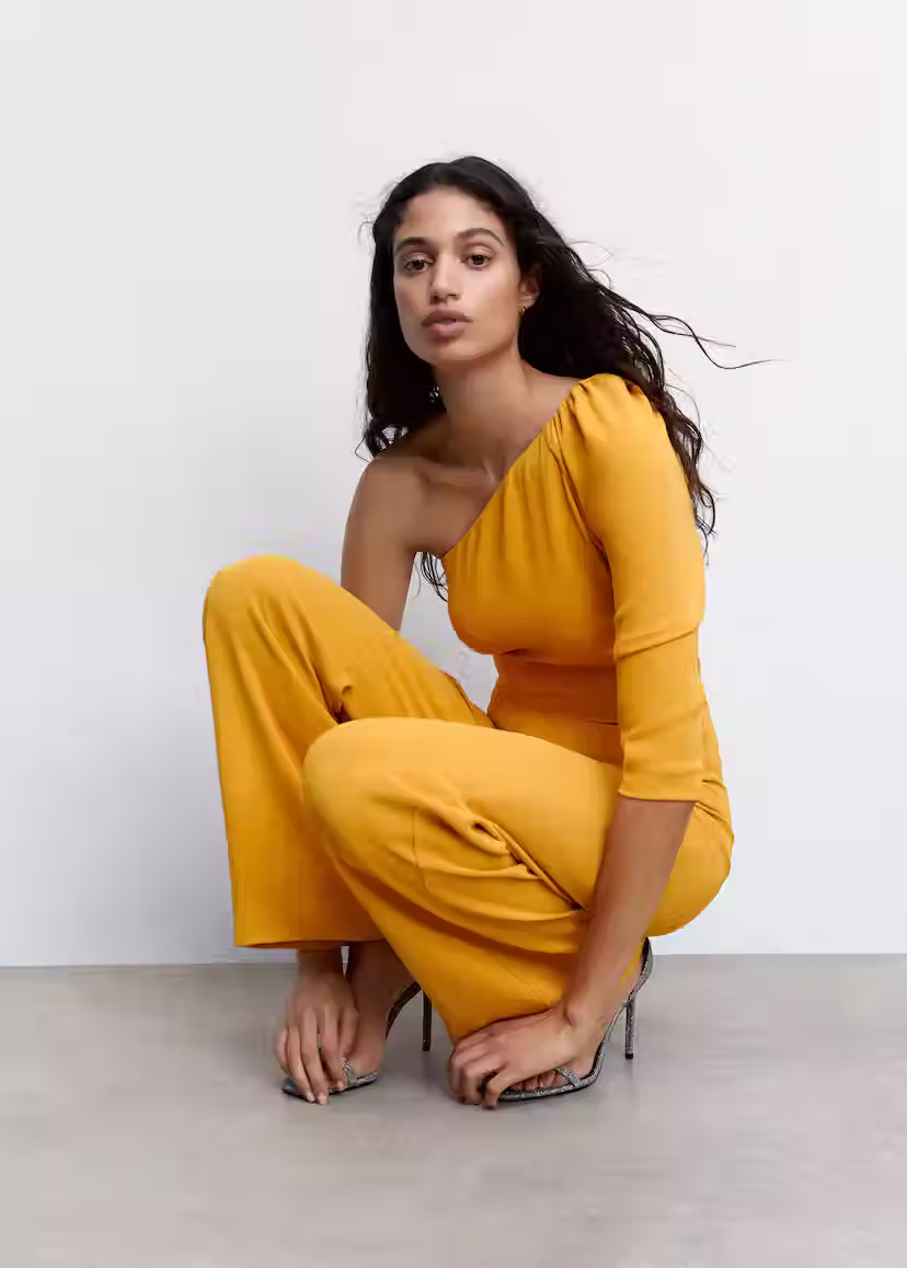 Miniatura: Mono Largo Asimétrico Mostaza Mango