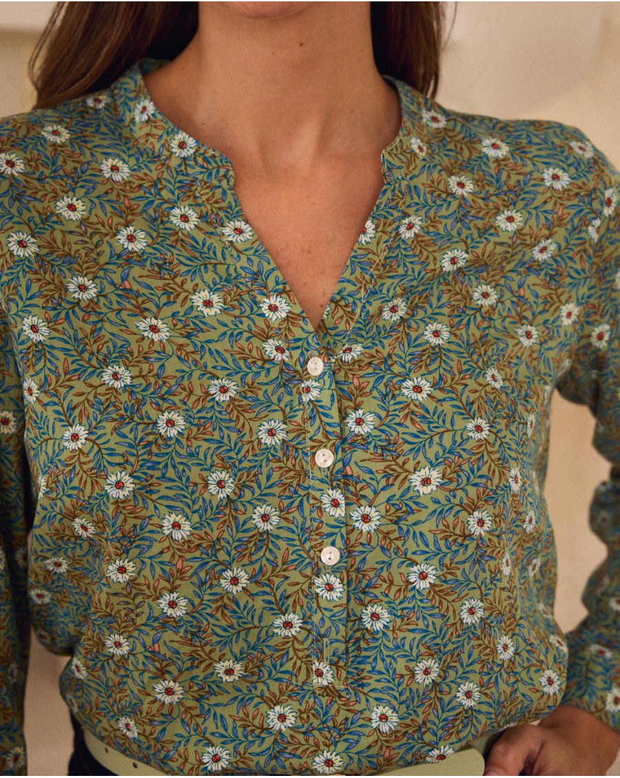 Miniatura: Blusa Estampada Sara Pistacho Polín Et Moi