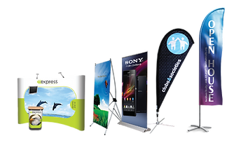 Displays en Puerto Vallarta, Banners, Exhibidores, Demostradores, Flags, Caballetes para Interior y Exterior.