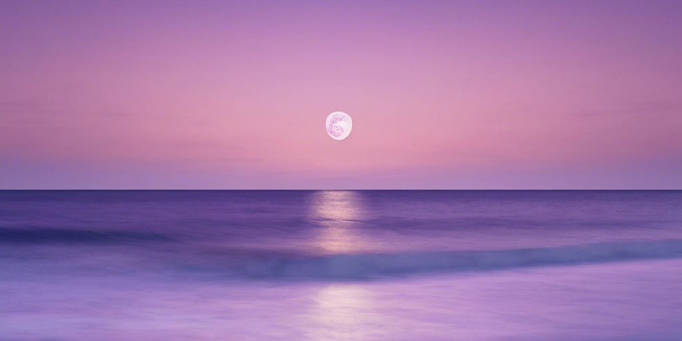 the ocean meets a soft purple sky with the moon rising.jpg