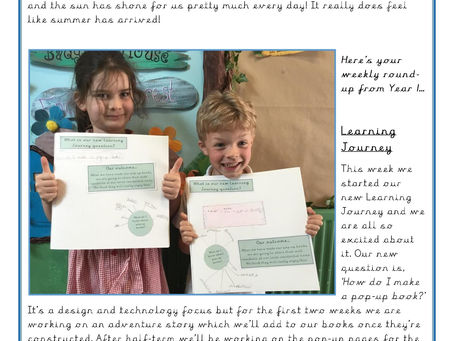 Year 1 Weekly Letter 19/05/2023