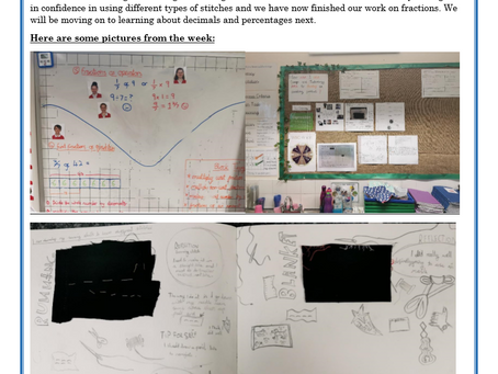Year 5 Weekly Letter 19/03/2021