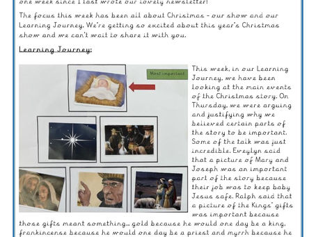 Year 1 Weekly Letter 25/11/2022