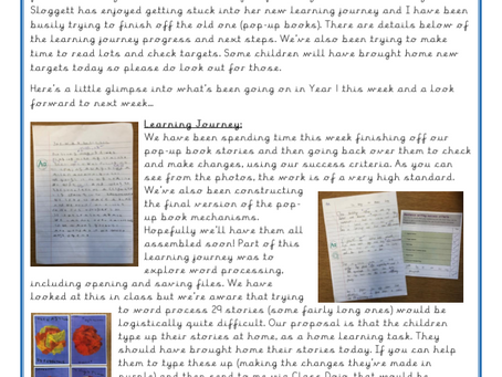 Year 1 Weekly Letter 07/05/2021