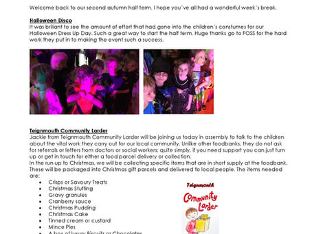 Headteacher Letter 04/11/2022