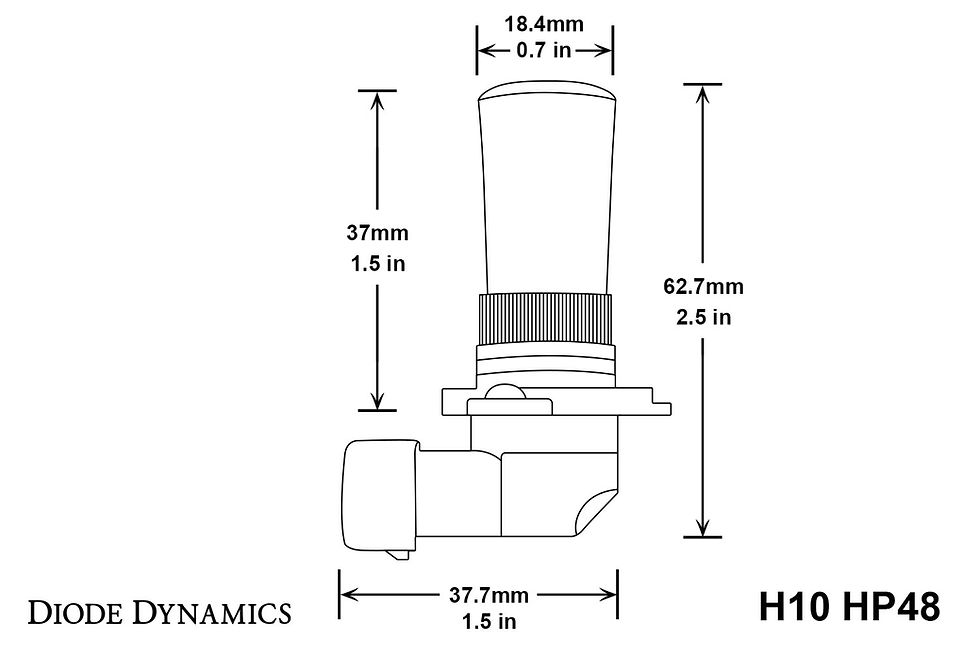 Thumbnail: H10 HP48 LED Cool White Pair Diode Dynamics