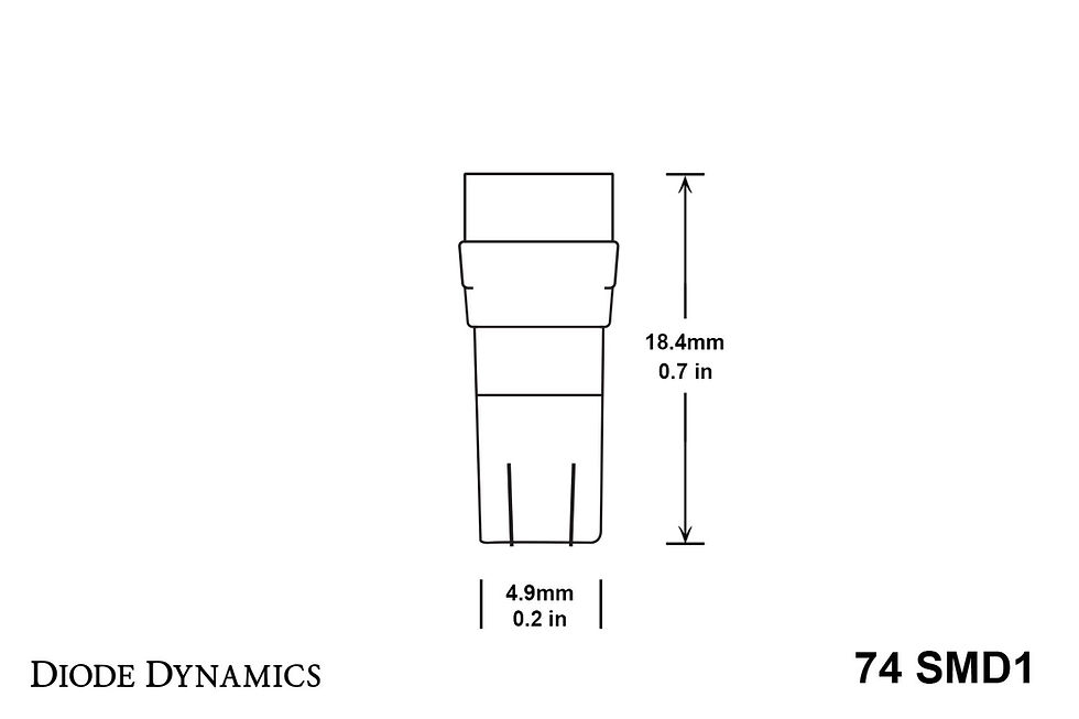 Thumbnail: 74 SMD1 LED Amber Pair Diode Dynamics