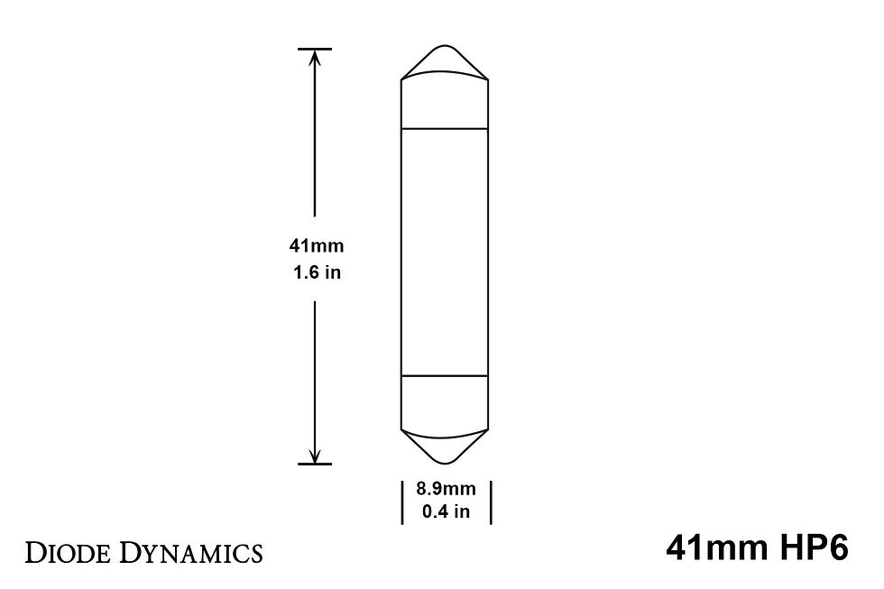 Thumbnail: 41mm HP6 LED Bulb Cool White Single Diode Dynamics