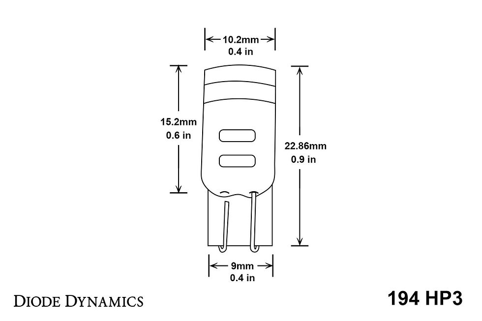 Thumbnail: 194 LED Bulb HP3 LED Red Single Diode Dynamics