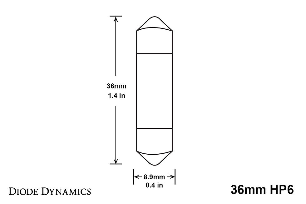 Thumbnail: 36mm HP6 LED Bulb LED Cool White Single Diode Dynamics
