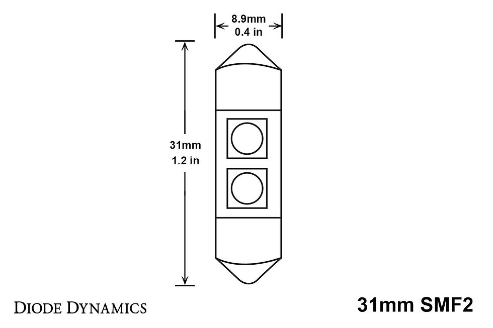 Thumbnail: 31mm SMF2 LED Bulb Green Single Diode Dynamics