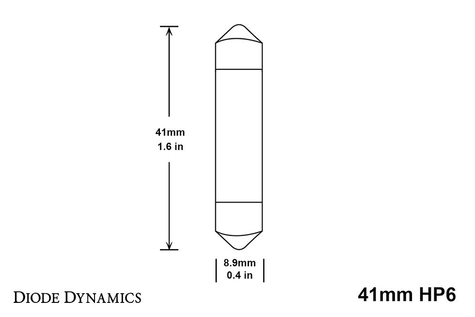Thumbnail: 41mm HP6 LED Bulb Blue Pair Diode Dynamics