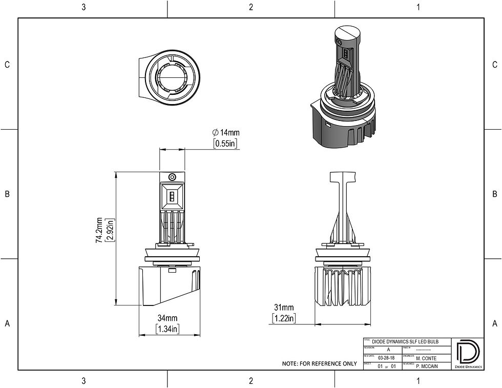 Thumbnail: H10 SLF LED Yellow Pair Diode Dynamics