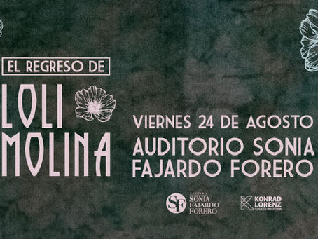 Loli Molina regresa a Colombia