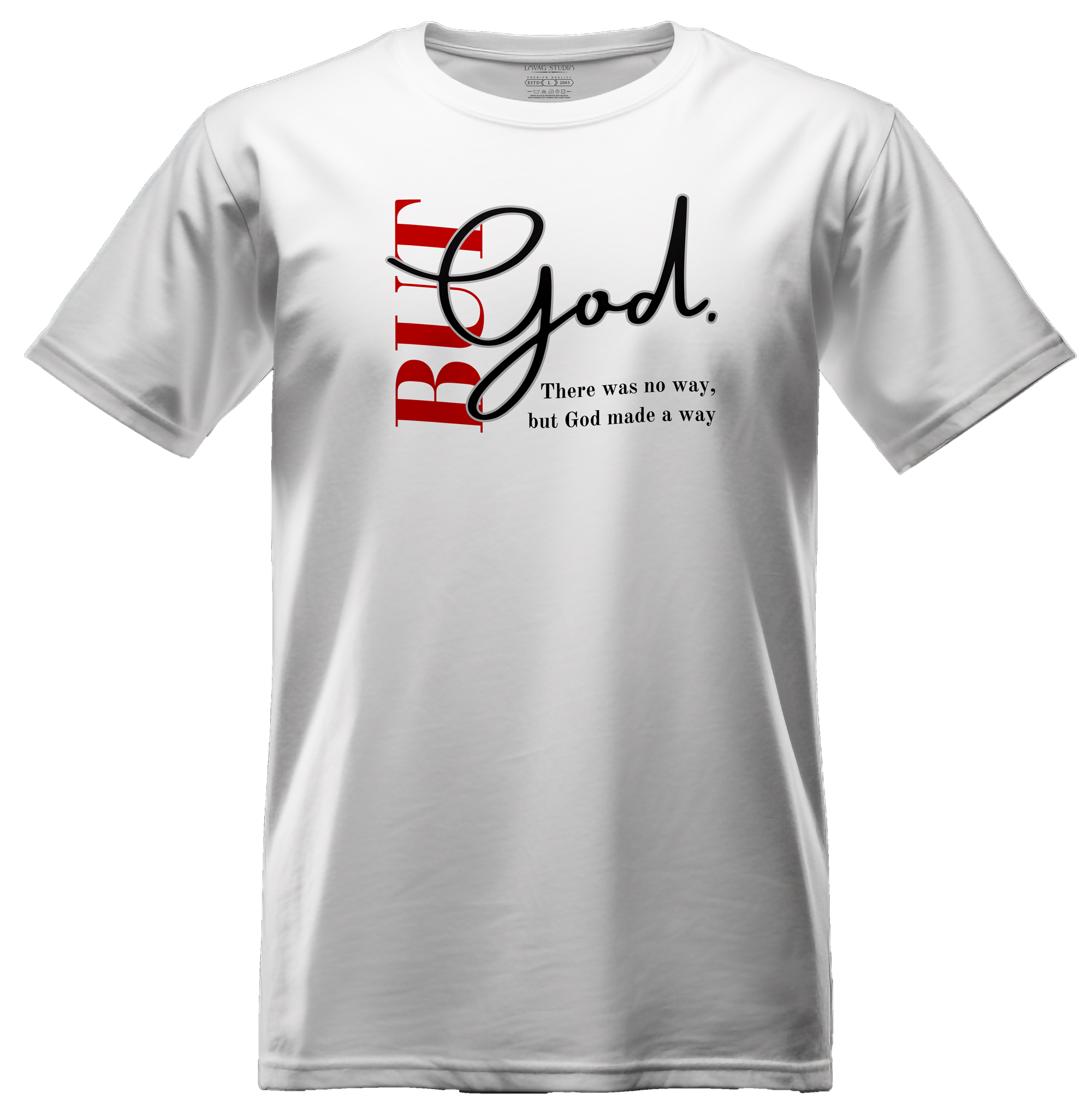 But God Graphic T-Shirt – White Organic Cotton Tee