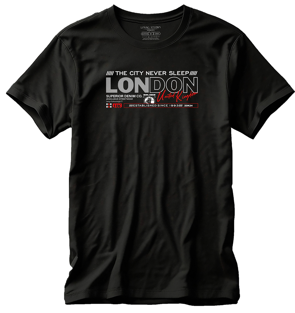 Thumbnail: London Never Sleeps Graphic T-Shirt – London Streetwear Tee