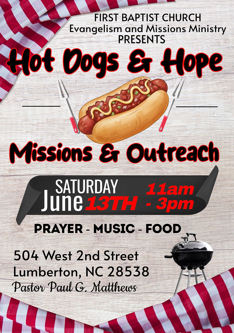 Hot Dogs & Hope, Missions & Outreach