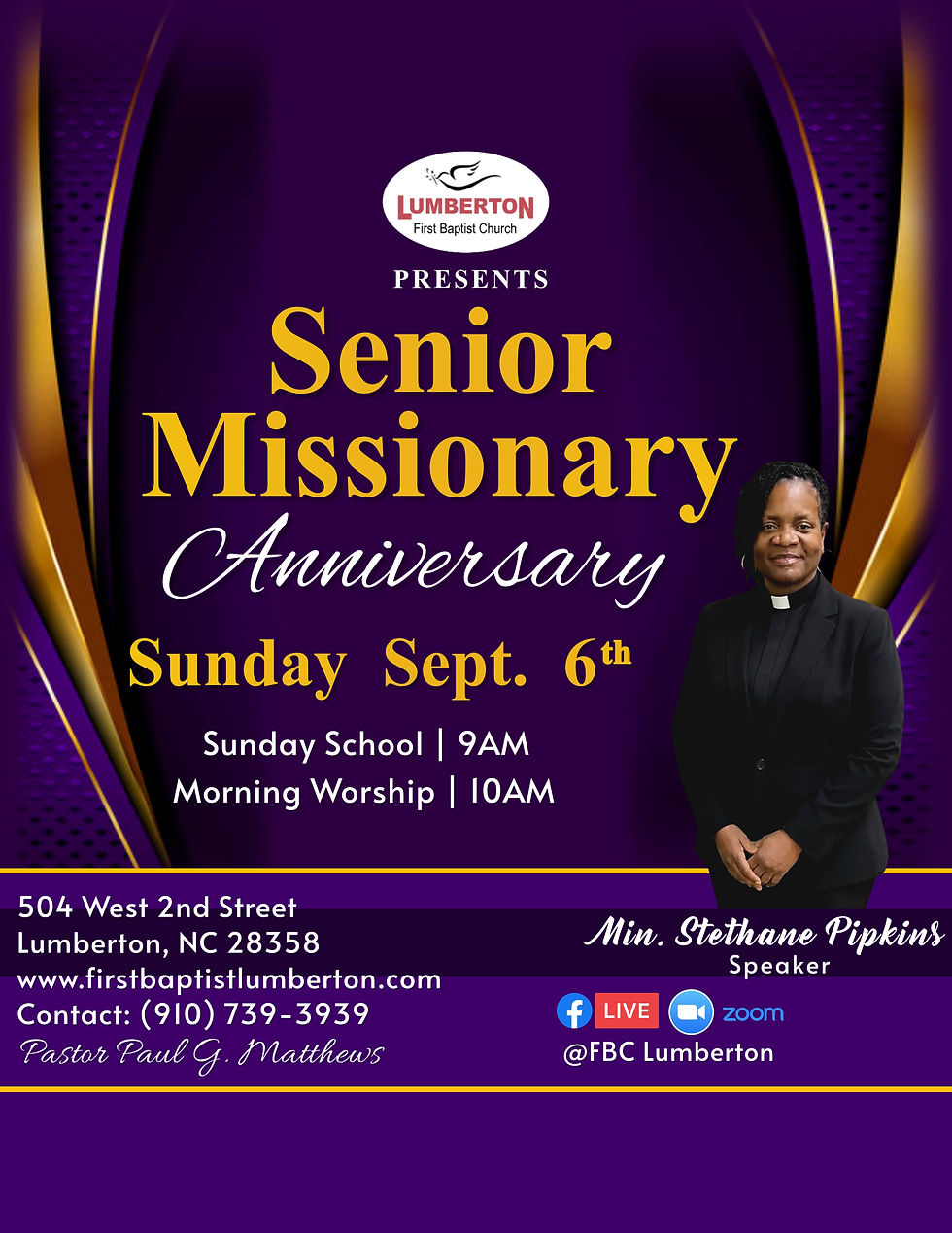 Senoir Missionary Anniversary