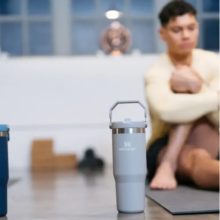 Thumbnail: Stanley IceFlow Flip Straw Stainless Steel Leak-Proof Tumbler, 890ml, Ash