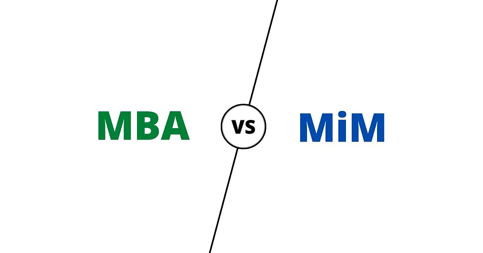 Difference between Pursuing a MiM and MBA Abroad
