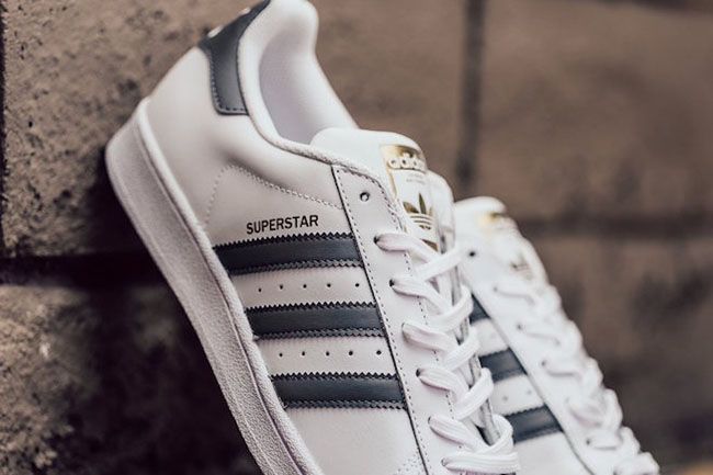 Thumbnail: Adidas Super Star 2 Gold stamp Light Grey Black White Authentic