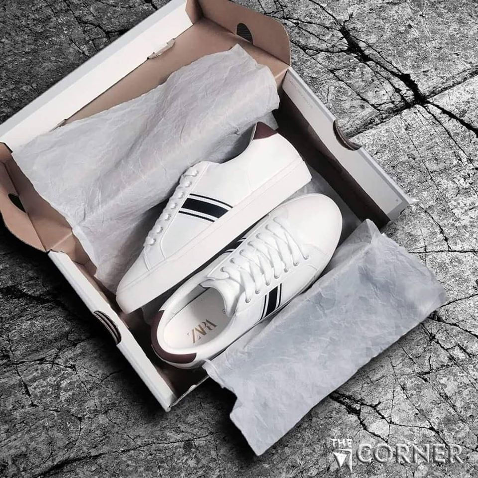 Thumbnail: Giày Zaraman White/Brown/Navy