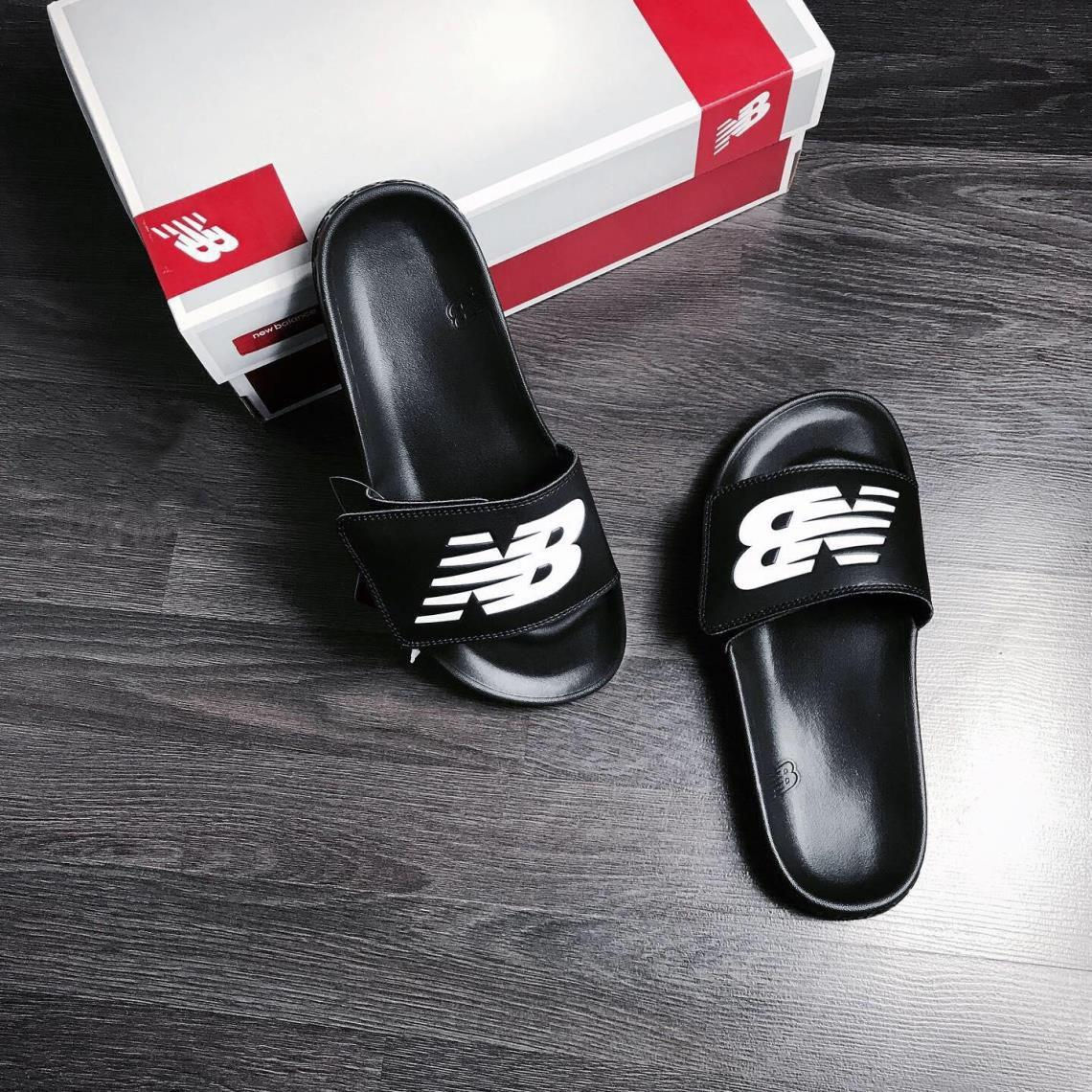 New Balance Black/White Strap