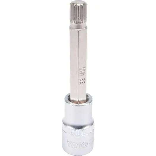YATO M10 X 100MM SPLINE SOCKET BIT 1/2IN