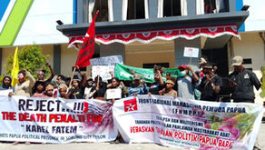 consecutive mobilizations across Sorong against Karel Fatem deatch sentence