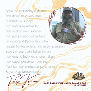 Pernyataan Hari Pahlawan Masyarakat Adat 2022