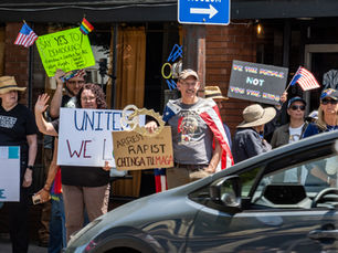 'No Kings' Protest Draws Hundreds, Stays Peaceful (Mostly)