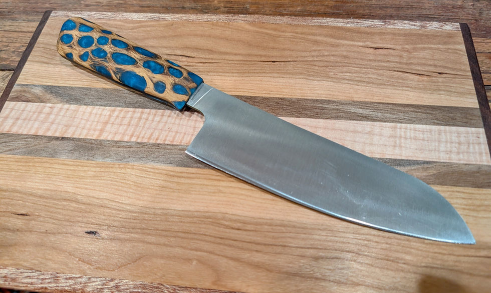 Santoku 6"	Chef Kmife - Blue Cholla Cactus