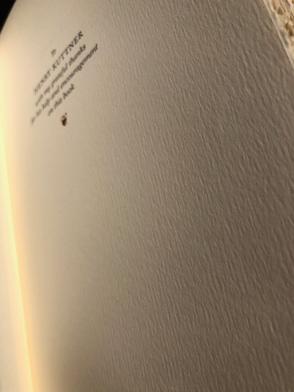I Am Legend numbered - Suntup Editions - detail of paper and letterpress