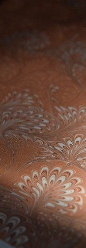 Red Dragon lettered Suntup Editions - detail of the endpapers