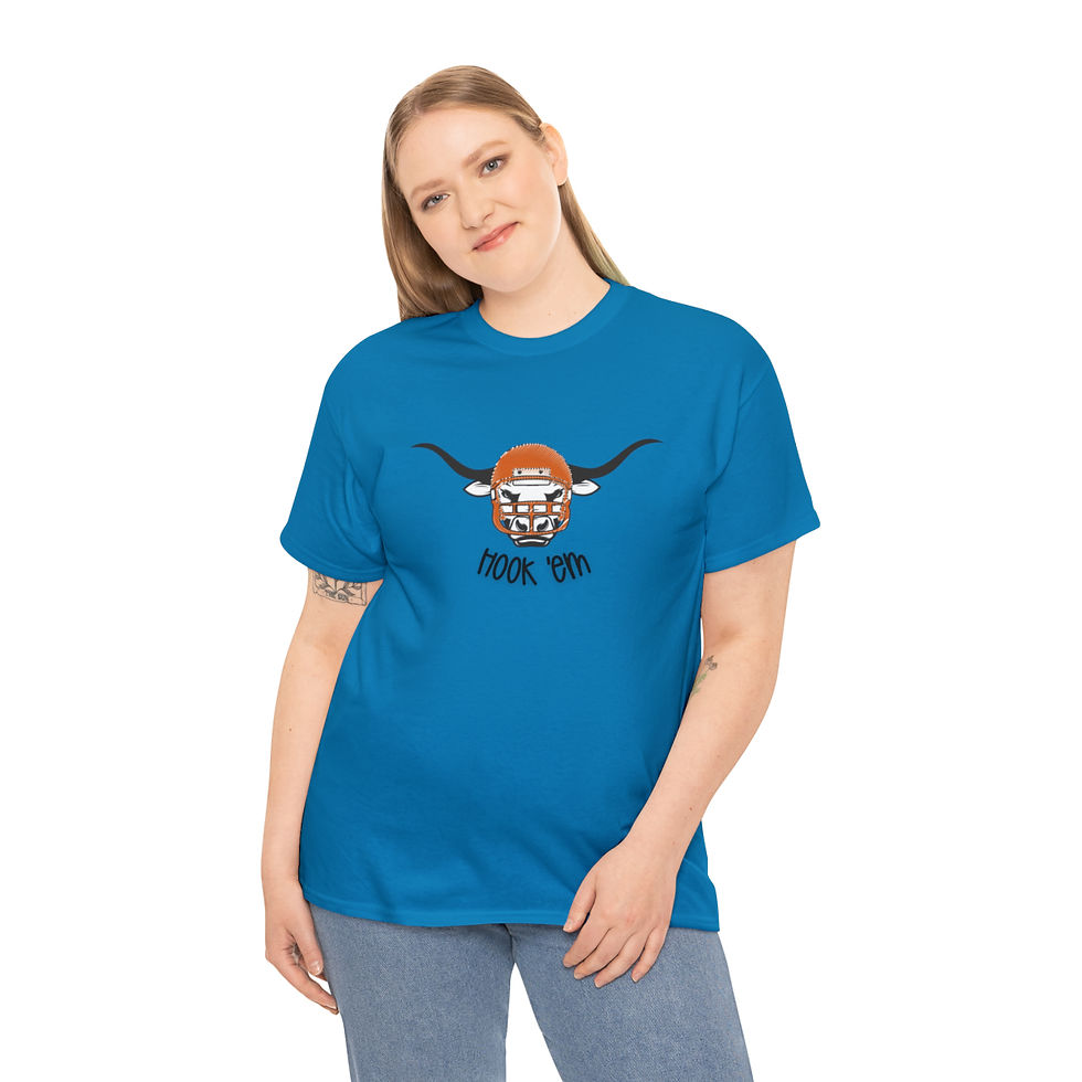 Thumbnail: Longhorns Hook "em Unisex Heavy Cotton Tee