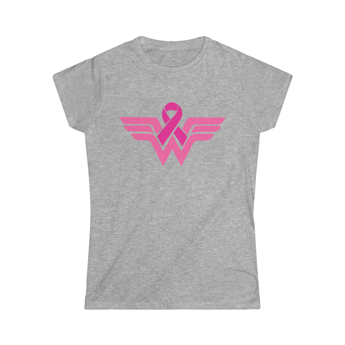 Breast Cancer Wonder Woman Women's Softstyle Tee