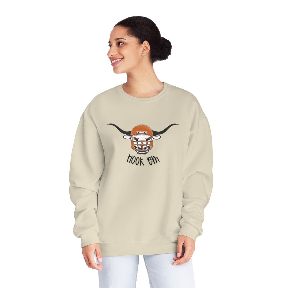 Thumbnail: Longhorns Hook 'em Unisex NuBlend® Crewneck Sweatshirt