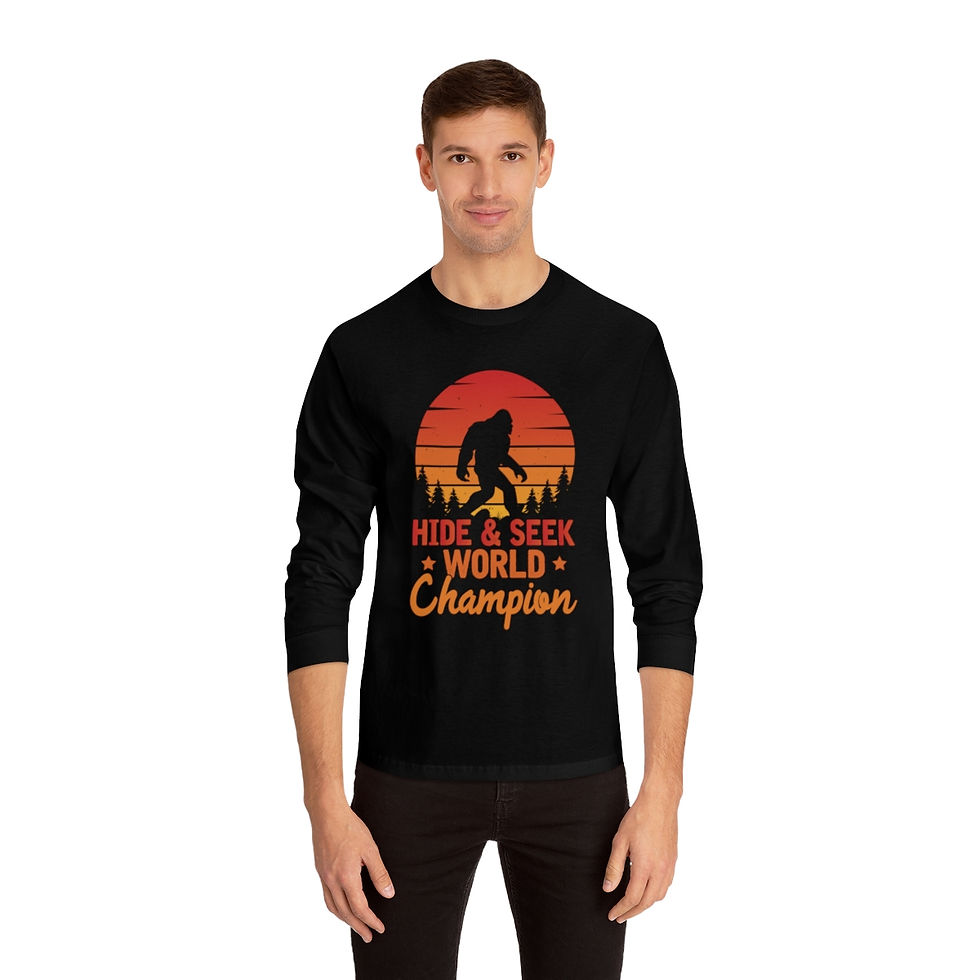 Thumbnail: Bigfoot Hide & Seek World Champion Unisex Classic Long Sleeve T-Shirt